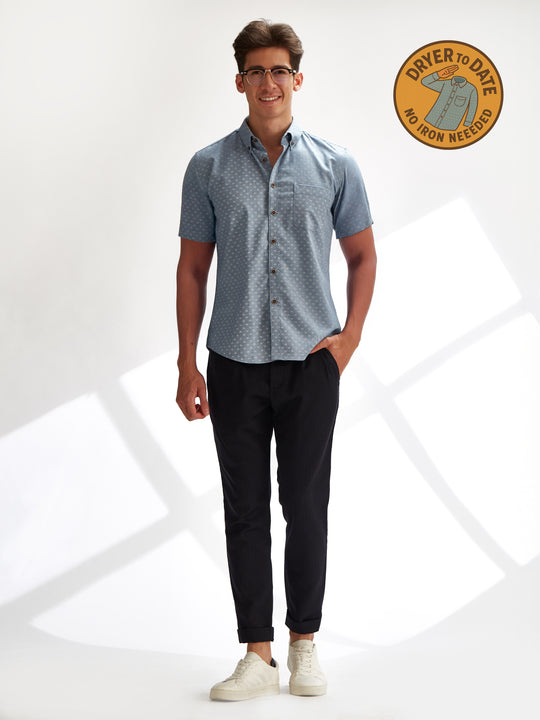 Short Sleeve Shirt - Coffee Bots