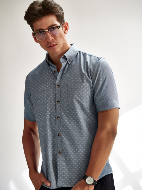 Short Sleeve Shirt - Coffee Bots