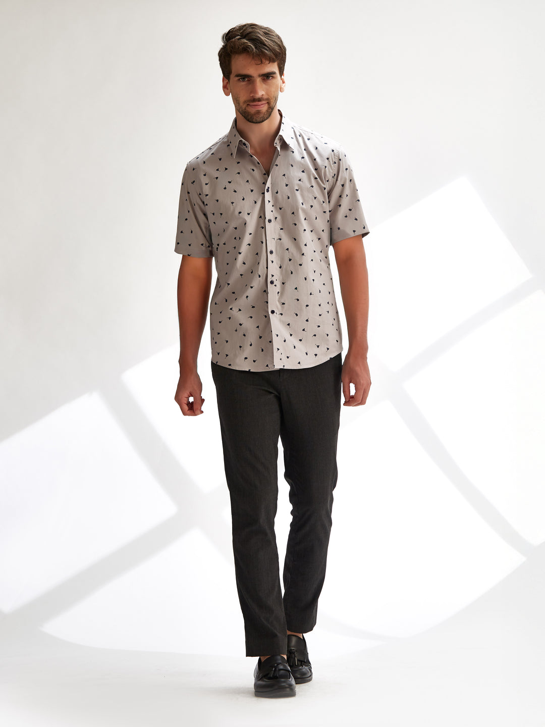 Short Sleeve Shirt - Umbrella Swirls
