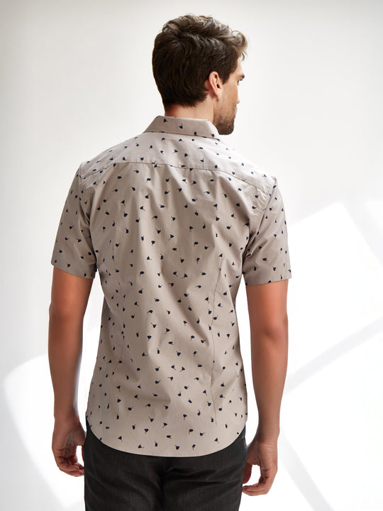 Short Sleeve Shirt - Umbrella Swirls