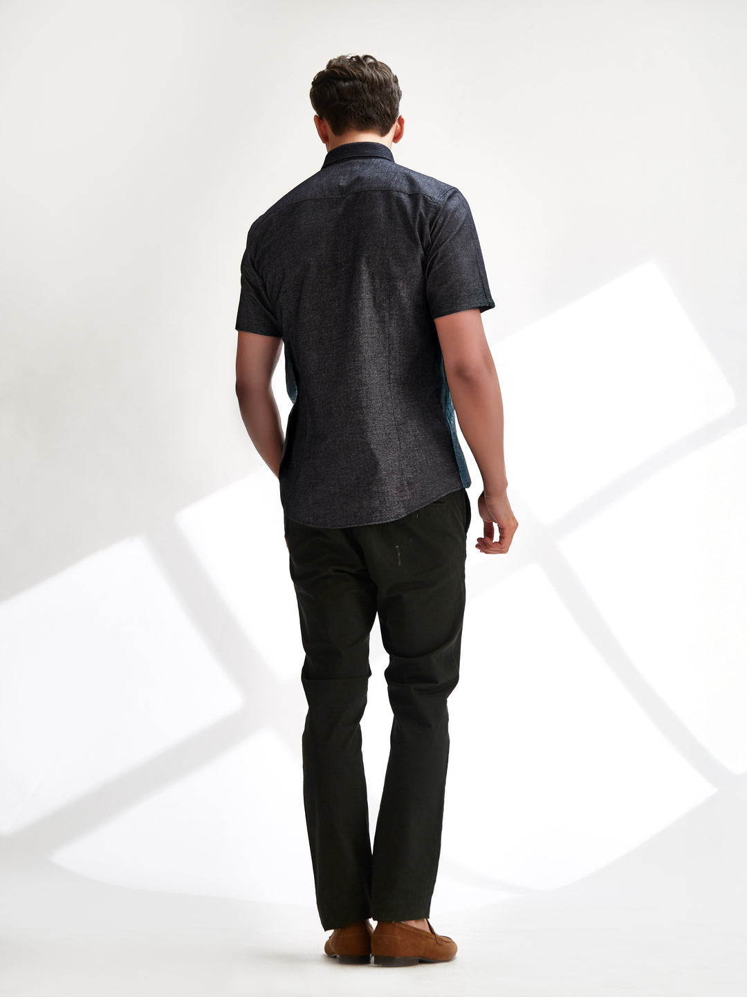 Short Sleeve Shirt - 100% Softness in Brushed Black