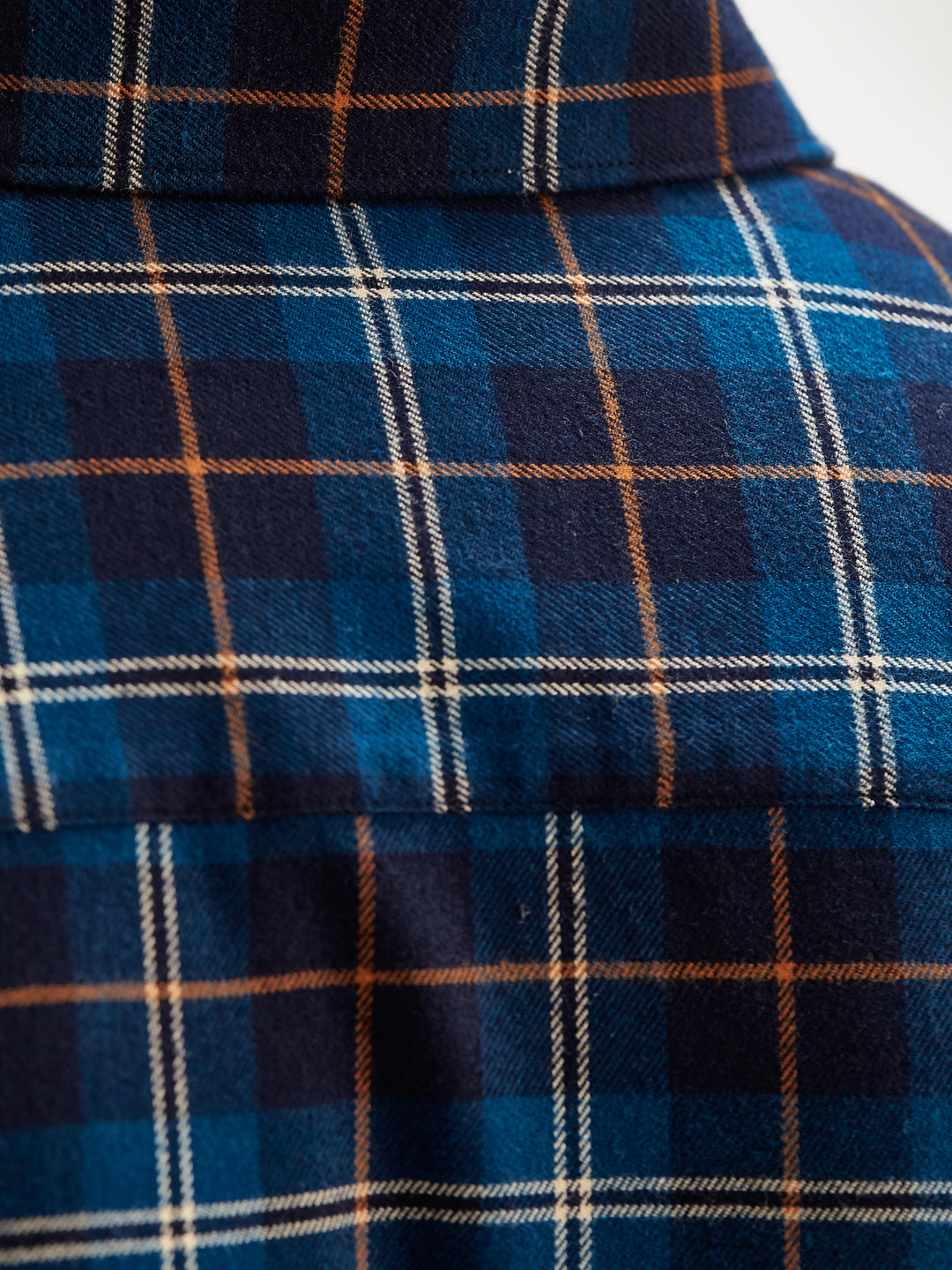 Short Sleeve Shirt - Flanneltastic in Orange Blue Plaid