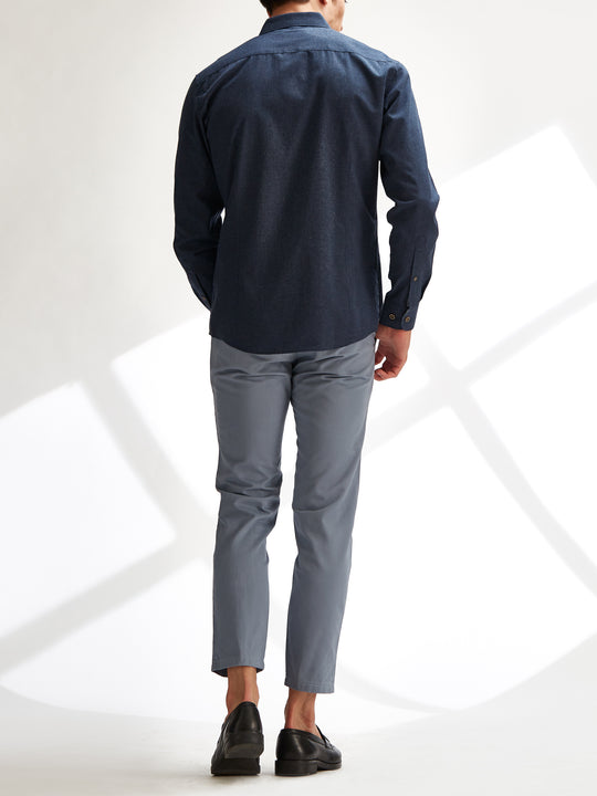 The Cool Chambray in Deep Blue