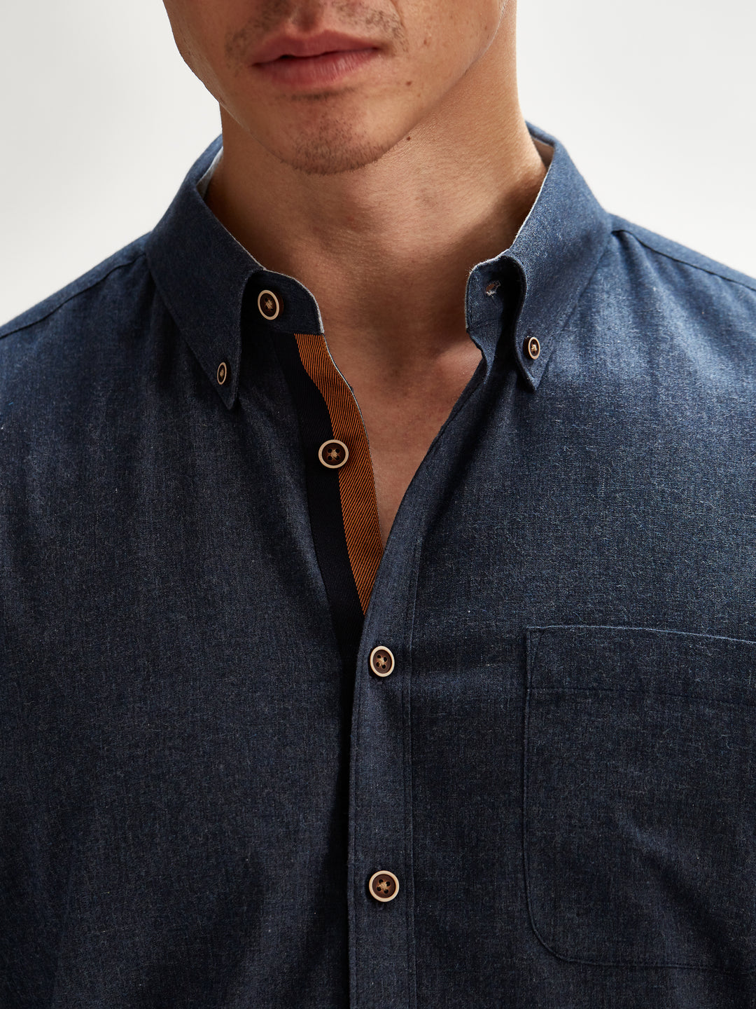 The Cool Chambray in Deep Blue