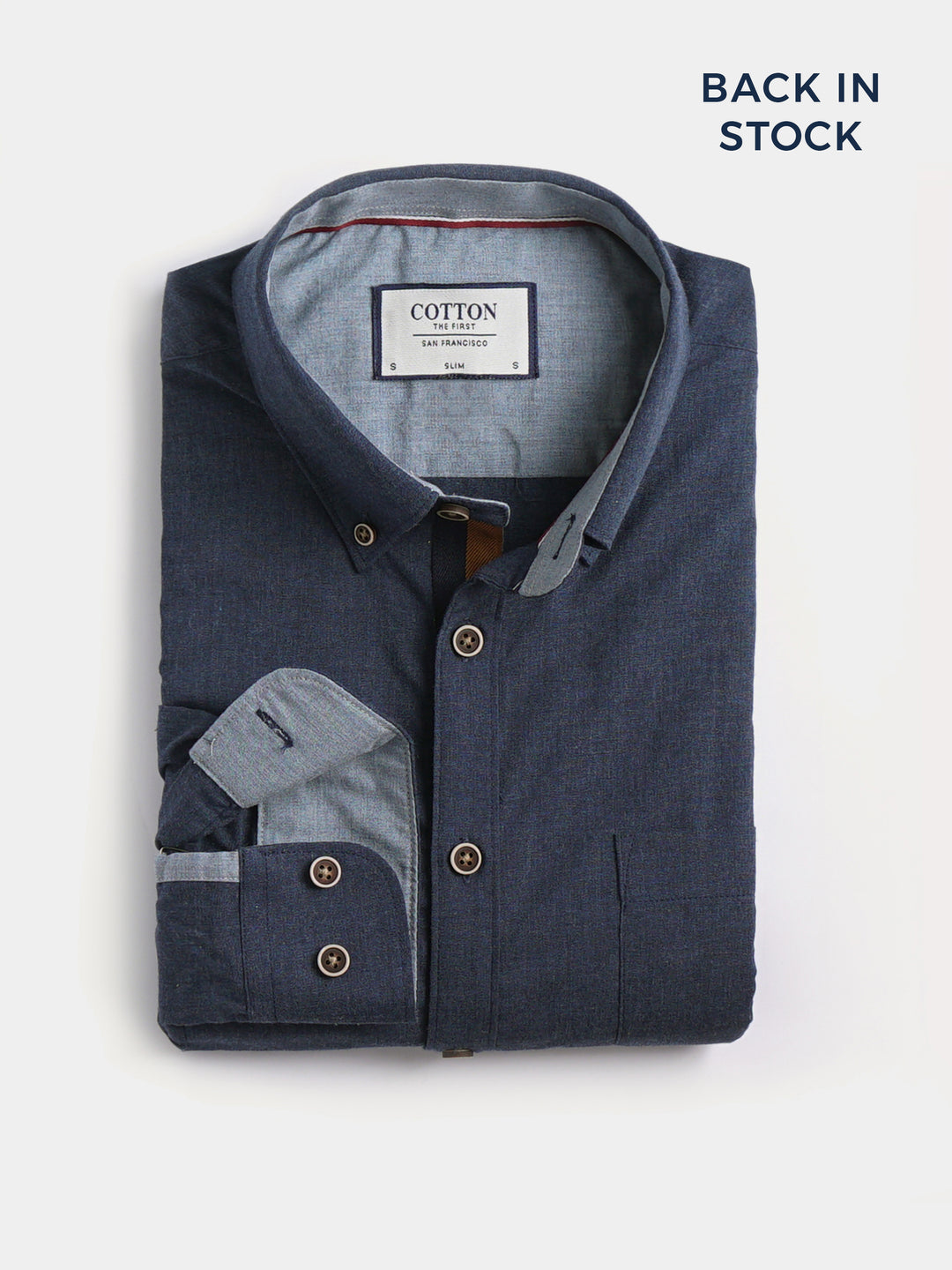 The Cool Chambray in Deep Blue