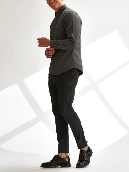 Textured Grey Shirt