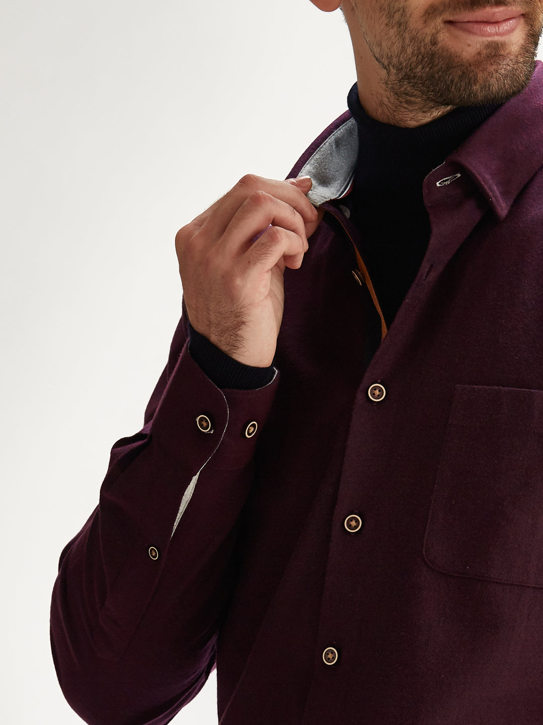 Flanneltastic in Burgundy